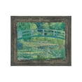 thumbnail image 1 of Water Lily Pond by Claude Monet Framed Wall Art Print, Monet Water Lilies Print, Bridge Horizontal Print, 11x14 2428, 1 of 6