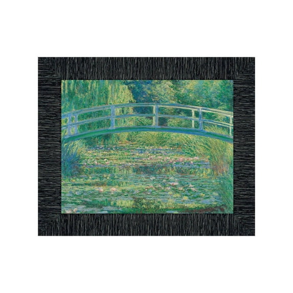 Water Lily Pond by Claude Monet Framed Wall Art Print, Monet Water Lilies Print, Bridge Horizontal Print, 11x14 2428