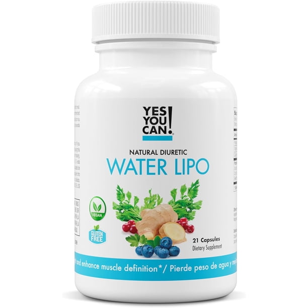 Yes You Can! Water Lipo Natural Diuretic Vegan Dietary Supplement
