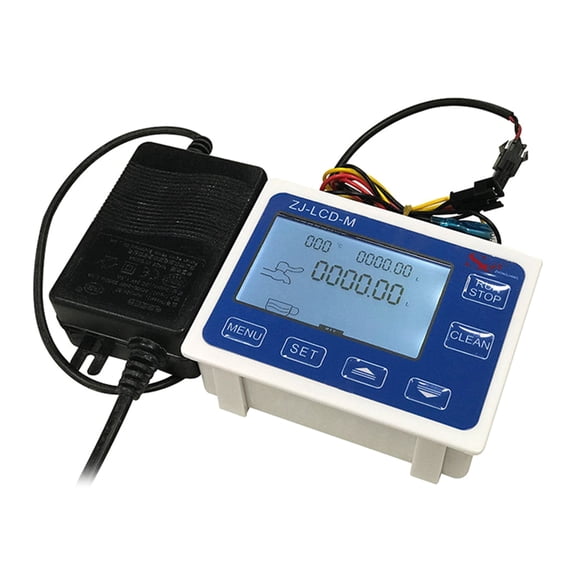 Water Liquid-Flow Rate DigitalDisplay Flowmeter Quantitative Controller Counter Liter Gallon Total Show Rate
