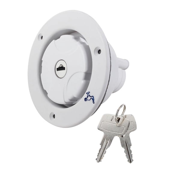 Water Locking Inlet Filler for Motorhome Fresh Water RV Camping Trailer Motorhomes Drain Water Tank