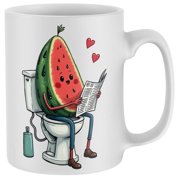Water Melon , Watermelon Lover Gift, Refreshing Fruioffee Cup, Joke Present and Wo, Food Lovers, Sweet Drinkware.