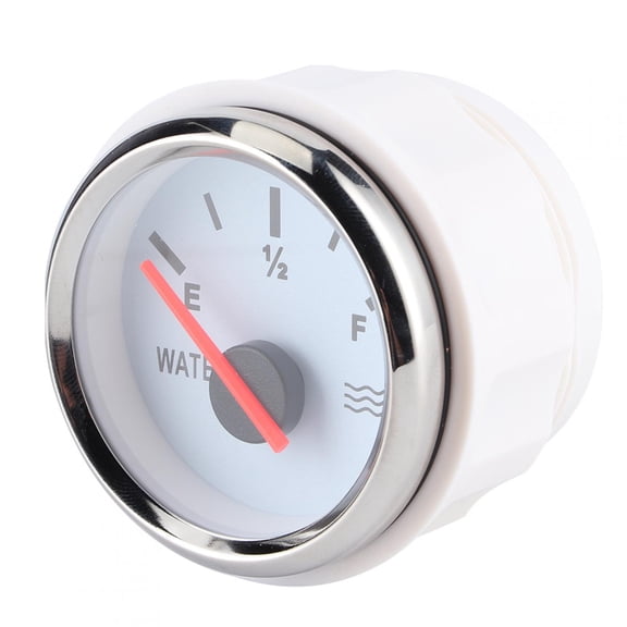 Water Meter 2in Water Level Gauge 2 Inch Liquid Level Indicator Water Tank Gauge with Backlight for Marine Boat Truck RV 12V System