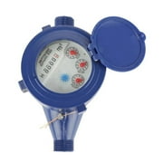 Water Meter Water Flow Meter 15mm 1/2 Inch Cold Water Meter Compatible With Garden & Home Use Wet Table Measuring Tool ,Accurate Measurements