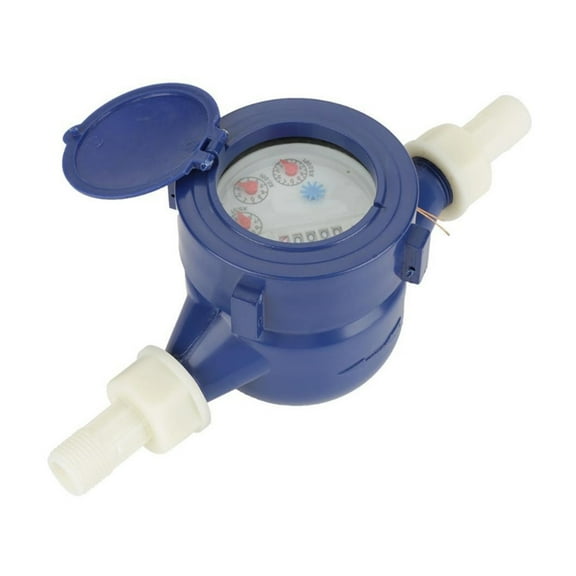 Water Meter Water Flow Meter, 15mm 1/2 Inch Cold Water Meter For Garden & Home Use Wet Table Measuring Tool