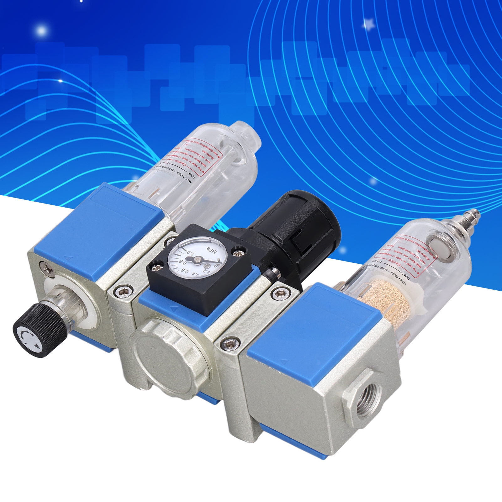 Water Oil Trap Separator, Compressed Air Filter Regulator Lubricator