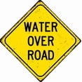 thumbnail image 1 of Water Over Road Metal Sign Retro Wall Decor For Home Cafes Store Pubs Club Sign Gift 12X12 Inch, 1 of 4