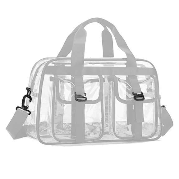 Water PVC Carryall Bag For Fitness Enthusiasts Travelers Oversized Transparent Design Friendly Tear