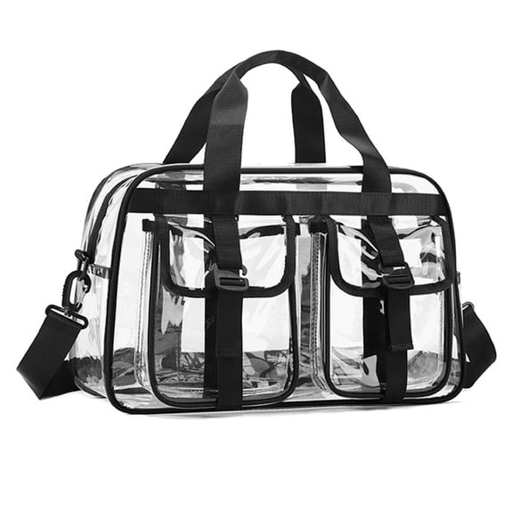Water PVC Carryall Bag For Fitness Enthusiasts Travelers Oversized Transparent Design Friendly Tear