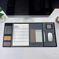 thumbnail image 1 of Water Padm Laptop Desk Padm Desk Blotter ,PU Leather Desk pads protector ,Office Desk Mat ,for Keyboard ,Desktop,Computer Black, 1 of 10