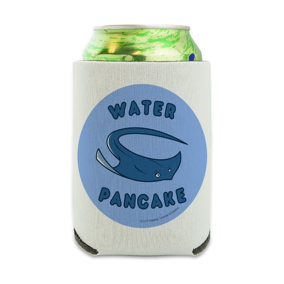 Water Pancake Stingray Funny Humor Can Cooler - Drink Sleeve Hugger Collapsible Insulator - Beverage Insulated Holder