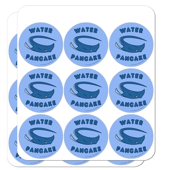 Water Pancake Stingray Funny Humor Planner Calendar Scrapbooking Crafting Stickers