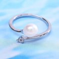 thumbnail image 1 of Water Pearl Ring Plated 7 8MM Freshwater Pearl OblateWater Pearl Ring Plated 7 8MM Freshwater Pearl Oblate 7 8, 1 of 3