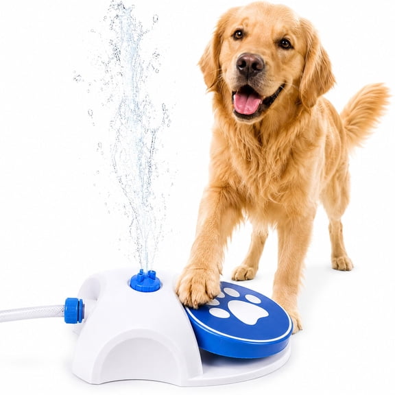 Water Pedal Dog Toy – Paw Activated Fountain & Sprinkler for Dogs