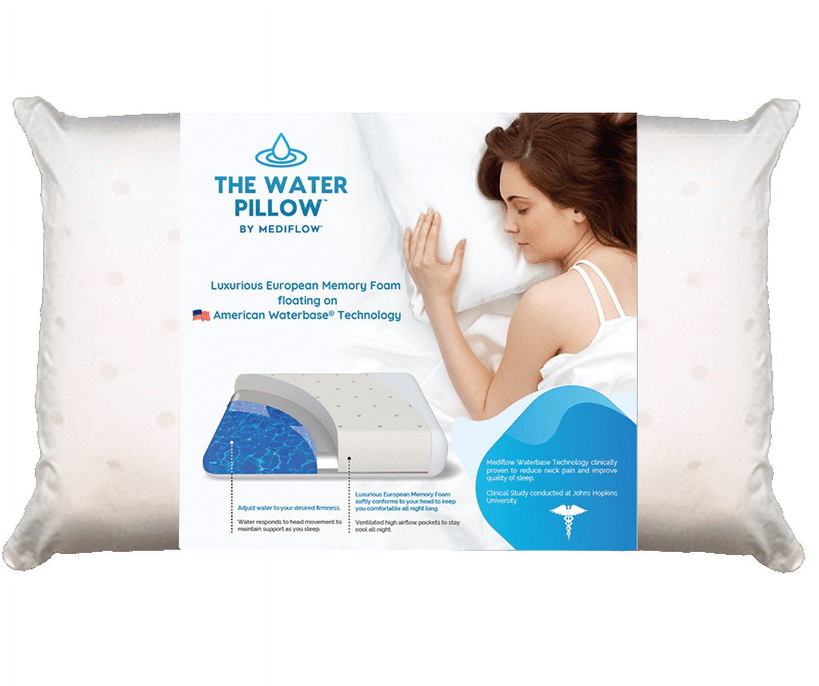 Original Down Water Pillow, Twin Pack