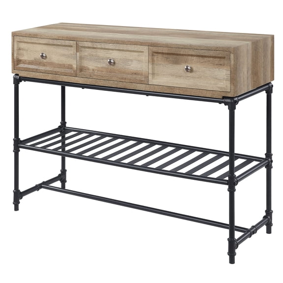 Water Pipe Inspired Table / Living Space Utility / Metal Legs with Modern Touch