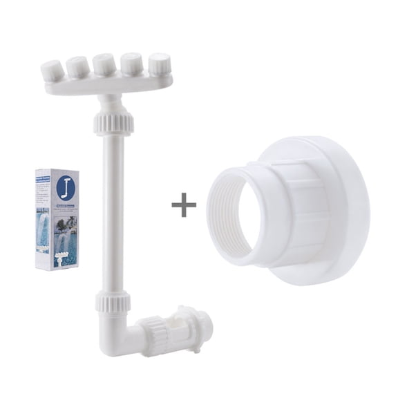 Water Pipe Nozzle for Pools Adjustable 360° Sprinkler System for Above Ground and Inground Pools 5 Nozzles Spray Water Feature Durable Construction