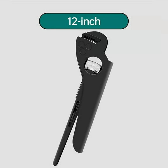 Water Pipe Plier Maintenance Tool V Shaped Jaw, Adjustable Multi-functional Pipe Wrench Industrial Grade, Carbon Steel Flexible Nut Plumbing Plier, Pipe Maintenance Tool, Quick Adjustment