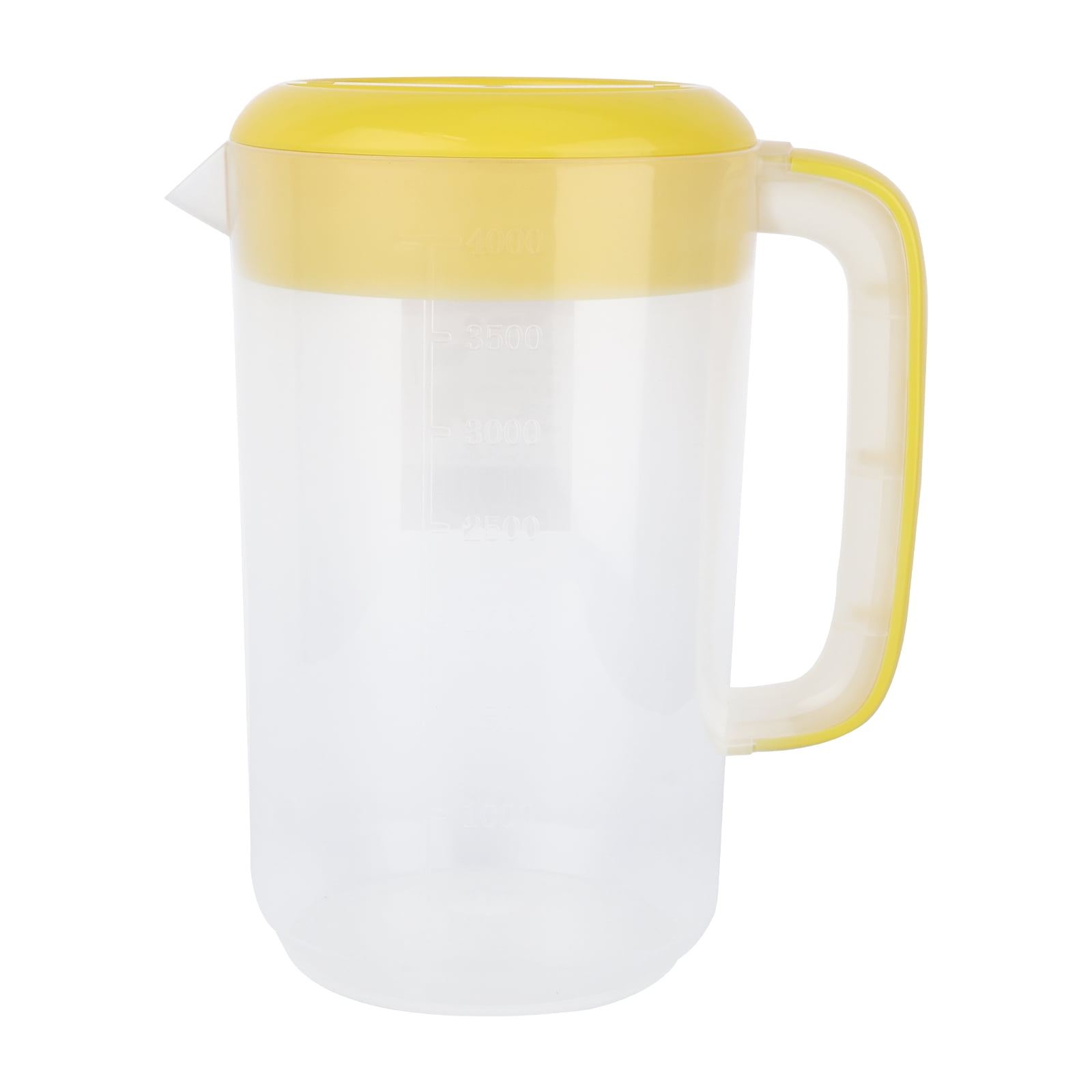 Water Pitcher, 1 Pc 4000ml Plastic Large Capacity Juice Cold Water