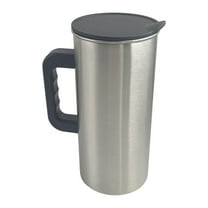 Water Pitcher Drink Jug Beverage Container 1500ml Stainless Steel with Lid for Home Kitchen Restaurant