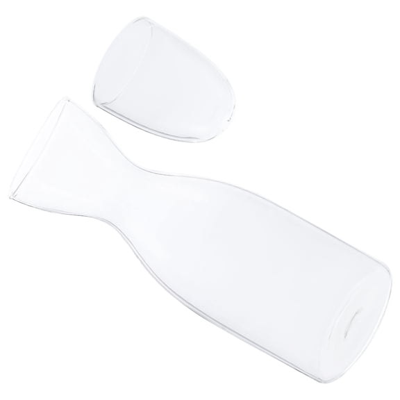 Water Pitcher Night Stand Ice Tea Bottles Bedside Cup Carafe Cold Creative Humanoid Transparent Glass Kettle Desktop