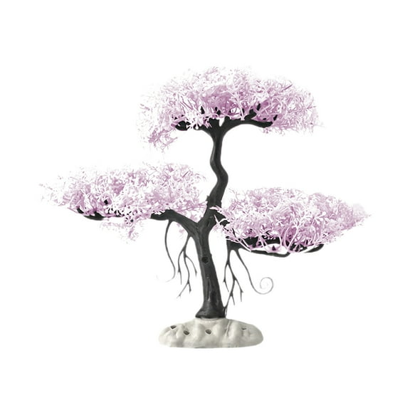 Water Plant Aquarium Accessory Life Like Pine Tree Figure Underwater Scene Landscape For Home Fishtanks Decors