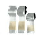 thumbnail image 1 of Water Plated Gold Star Diamond Knife and Fork Stainless Steel Tableware Set Hotel Western Food Steak Knife and Fork Spoon CST, 1 of 6