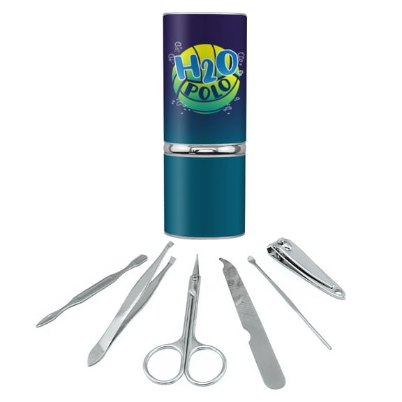 Water Polo Ball H2O Stainless Steel Manicure Pedicure Grooming Beauty Care Travel Kit