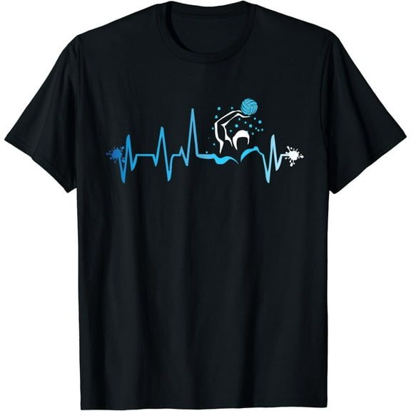 Water Polo Heart Beat Graphic Shirt Player Fan Team Gift