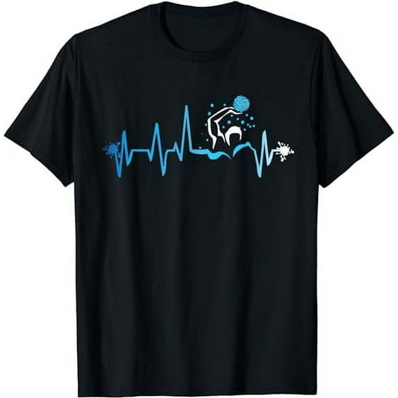 Water Polo Heart Beat Graphic Shirt Player Fan Team Gift