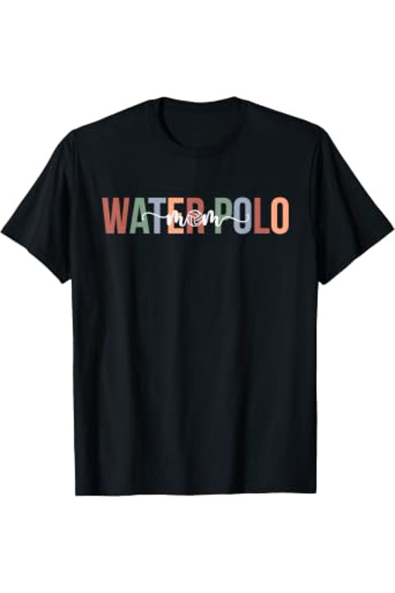 Water Polo Mom Boho Mom Of A Water Polo Player Mama T-Shirt
