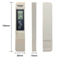 thumbnail image 1 of Water Pool Fish Pond Test Digital LCD Temp Tester Meter Pen White Smile Home, 1 of 9