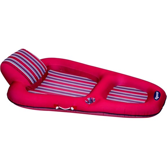 Water Pool Lounge – Extra Large – Inflatable Pool Floats for Adults with Headrest, Backrest, Footrest & Cupholder