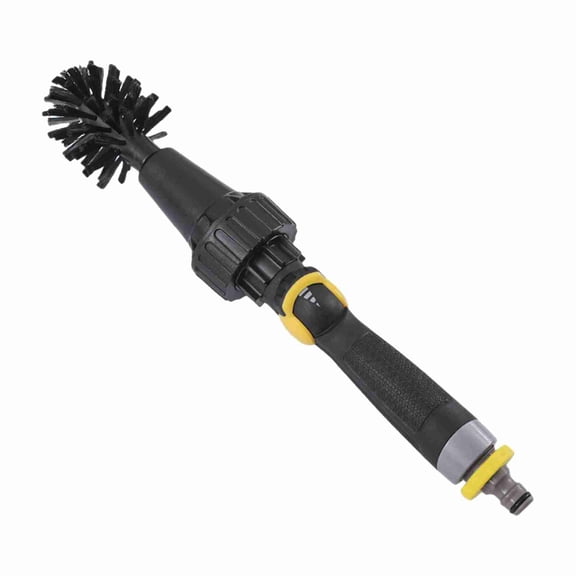Water Powered Car Wheel Brush and Tire Rim Detailer Eco Friendly Automotive Spinning Scrub Brush for Brake Dust Removal 14.96 Inches / 38.0 cm