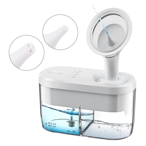 Water Powered Ear Cleaner, Ear Irrigation Flushing System with Sewage System, Ear Cleaning Kit with 4 Pressure Settings, Easy, Safe and Effective Earwax Removal Kit for Adults & Kids with 3 Ear Tips