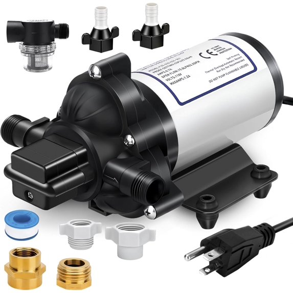 Water Pressure Booster Pump 110 V - 110V AC Self Priming Pump ...