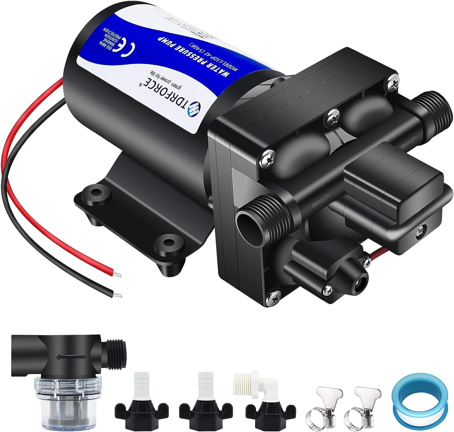 Water Pressure Booster Pump 12V RV On Demand Transfer Water Pump ...