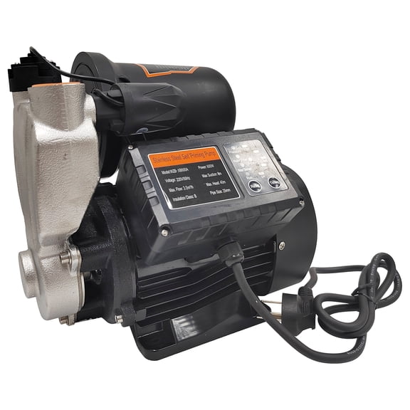 Water Pressure Booster Pump Stainless Steel with Intelligent Control Shower Booster Pump 220V