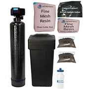 Water Pro Plus 20 with Fleck 5600SXT Fine Mesh Resin Water Softener and Multi Media Filter for Iron, Improved Sulfur, Tastes, and Odors with Catalytic Carbon and KDF 85 Black