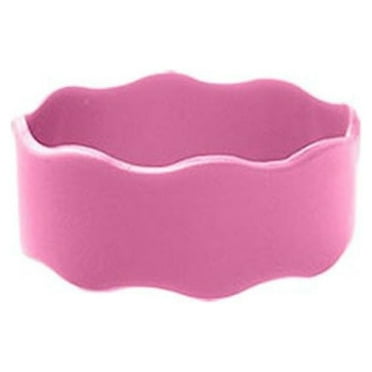 Water Proof Reusable Silicone Water Bottle Labels Baby Bottle Anti-Slip Band Baby Bottle Bands Heat Insulation Bands Bottle Labels PINK