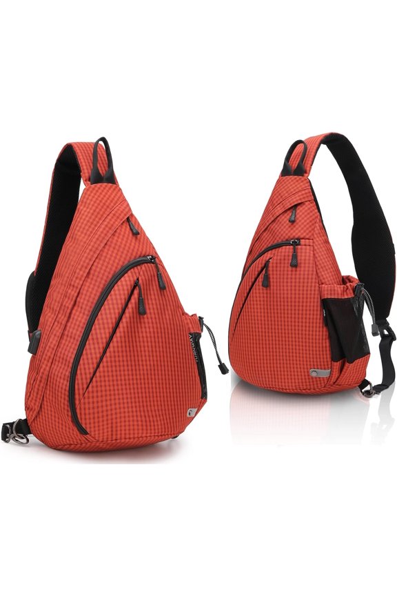 Water-Proof Sling bag/Crossbody Backpack/ Bag with USB Port for Travel, Hiking, Cycling, Camping