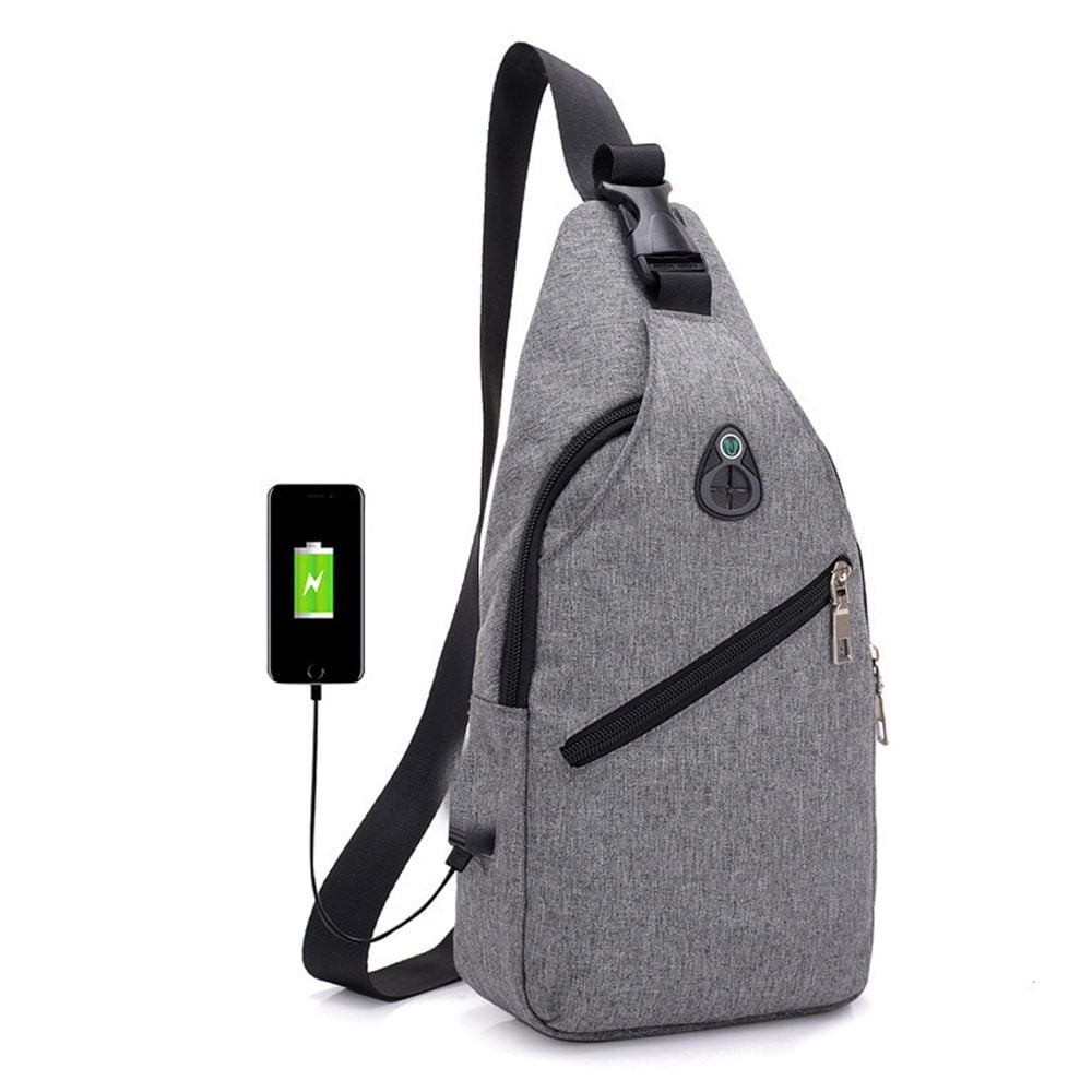 Small Sling Backpack Waterproof Sling Bag One Shoulder Crossbody Backpack  Bag for Men & Women - Black - C41870E0EHR