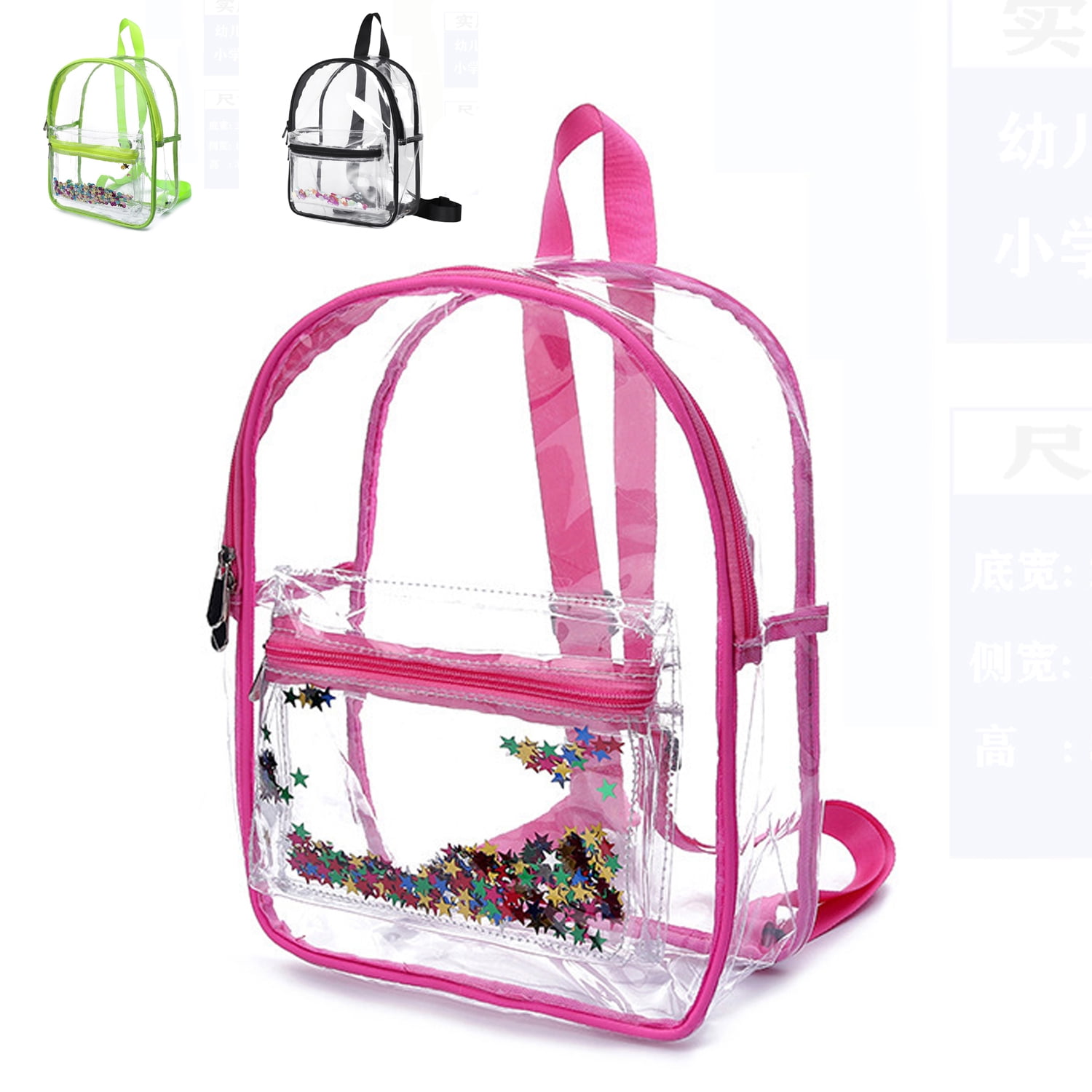 Water Proof Transparent Backpack Clear Small Backpack Stadium Approved ...