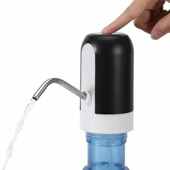 Water Pump for 5 Gallon Bottle,Electric Drinking Water USB Charging Automatic Water Dispenser with Rechargeable Battery,Portable Electric Drinking Water Jug Pump for Home,Camping -Black