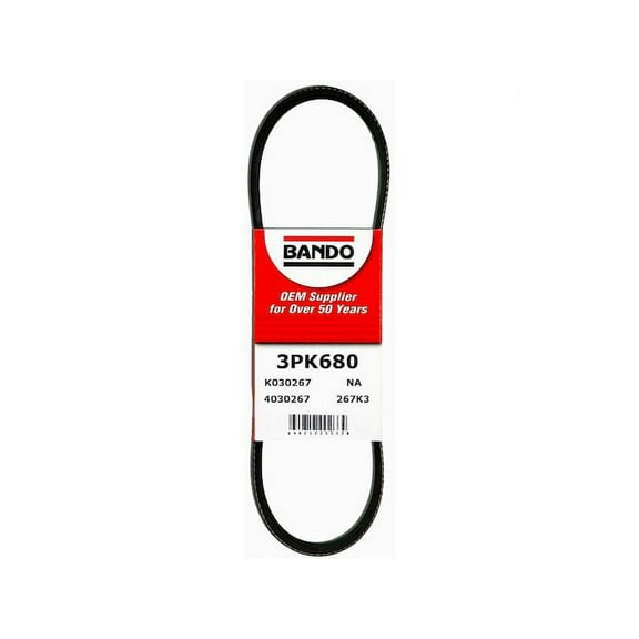 Water Pump Accessory Drive Belt - Compatible with 2001 - 2003 Ford Escape 3.0L V6 2002