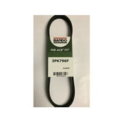 Water Pump Accessory Drive Belt - Compatible with 2011 - 2019 Hyundai Sonata 2012 2013 2014 2015 2016 2017 2018