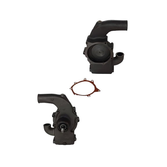 Water Pump Compatible with Massey Ferguson 3090/3505/3525 1975-1995 Perkins 6.354.4 (6.354.4) 5.8L 6-cyl Diesel 6-Cylinder 2.5 Nose Marine Tractor Replaces 3641859M91