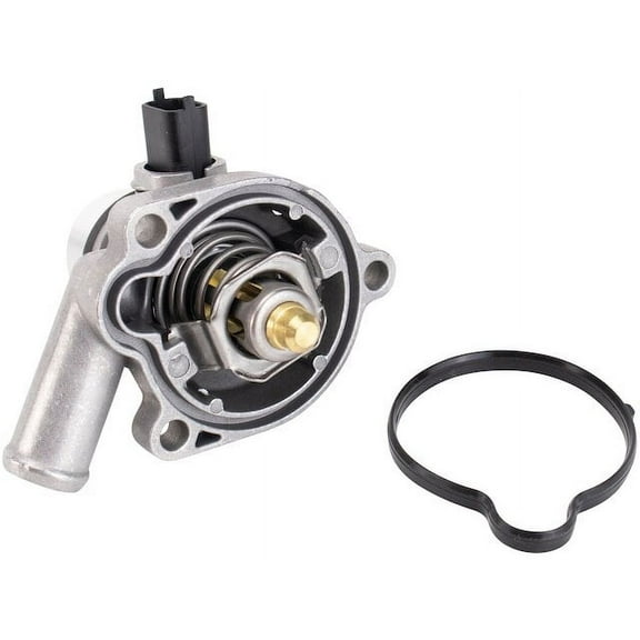 Water Pump Engine Coolant Thermostat Housing Assembly - Compatible with 2012 - 2020 Chevy Sonic 1.4L 4-Cylinder 2013 2014 2015 2016 2017 2018 2019