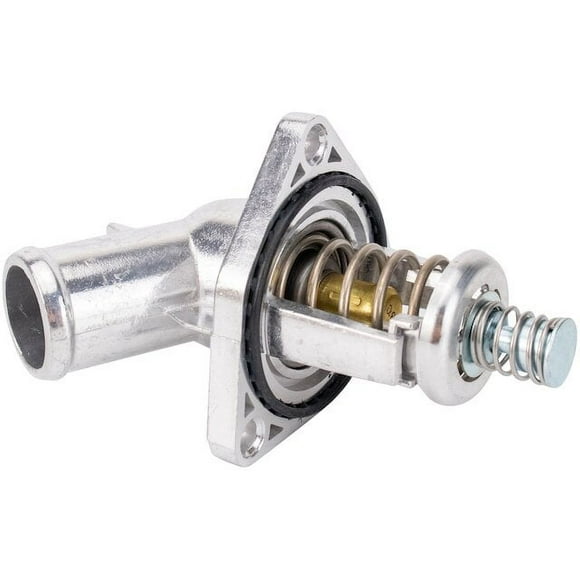 Water Pump Engine Coolant Thermostat Housing Assembly - Compatible with 2014 - 2018 Chevy Silverado 1500 2015 2016 2017