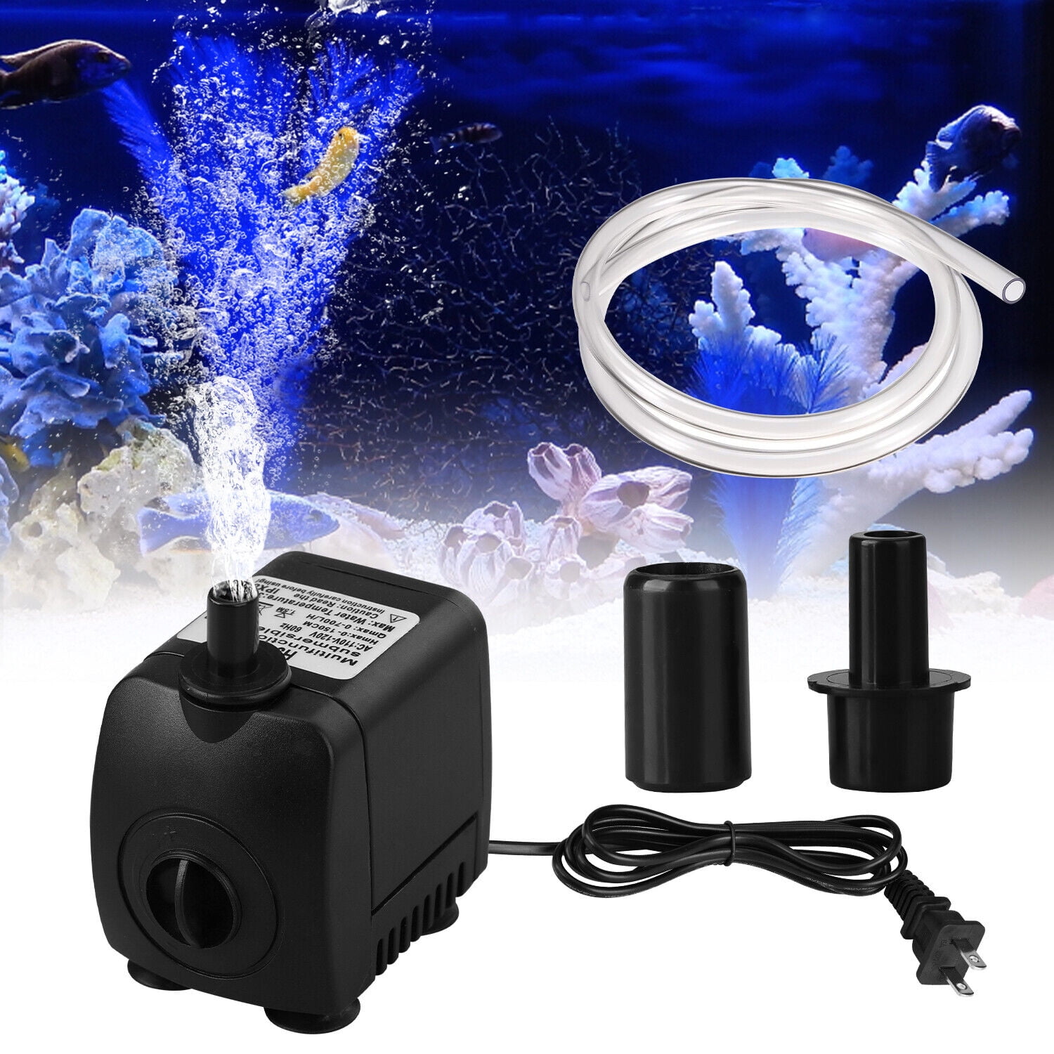 Water Pump Hydroponics Pond Fountain Aquariums Submersible Fish Tank